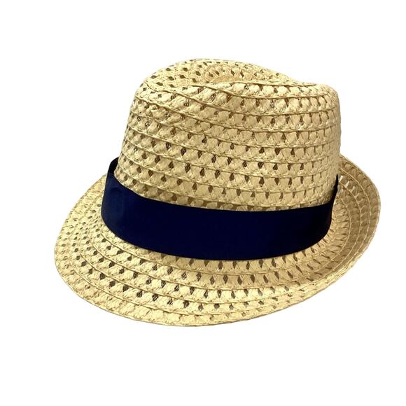 Paper Straw Trilby Hat - Picture 1 of 6